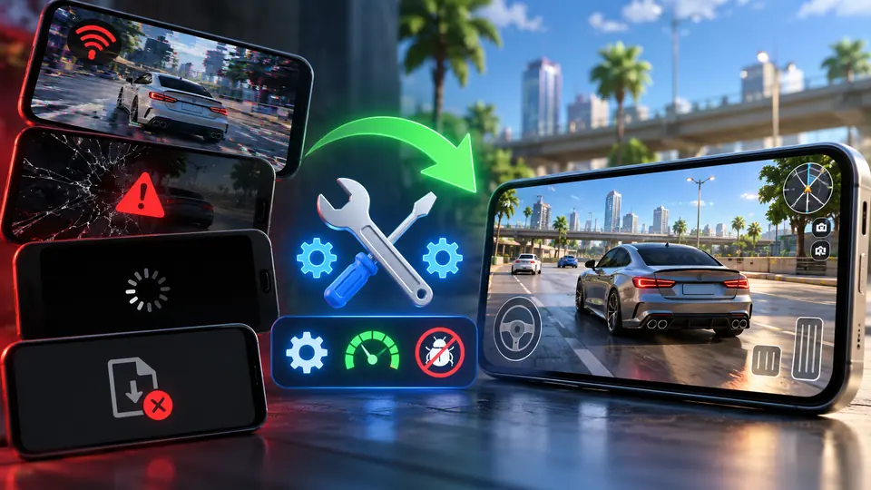 Car Parking Multiplayer 2 troubleshooting for lag, crashes, black screen and installation problems